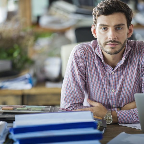 Portrait of male architect in the office