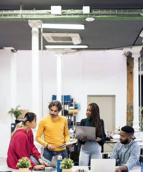 Servicii Diverse Work Team Working in the Office